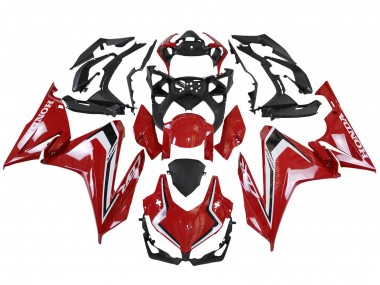 Rouge Blanc Noir Carénage Moto Honda CBR500R 2022-2023 Pas Chère