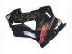 Noir Brillant Rouge Décalque Carénage Moto Honda VFR 800 1998-2001