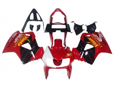 Rouge Blanc Noir Brillant Vimto Carénage Moto Honda VFR 800 1998-2001 Pas Chère
