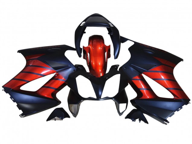 Rouge Bleu Noir Mat Carénage Moto Honda VFR 800 2002-2013