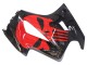Noir Brillant Rouge Carénage Moto Honda VFR 800 2002-2013