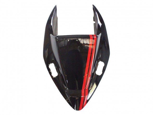 Noir Brillant Rouge Carénage Moto Honda VFR 800 2002-2013