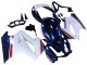 Blanc Rouge Bleu Foncé Carénage Moto Honda VFR 800 2002-2013