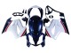 Blanc Rouge Bleu Foncé Carénage Moto Honda VFR 800 2002-2013