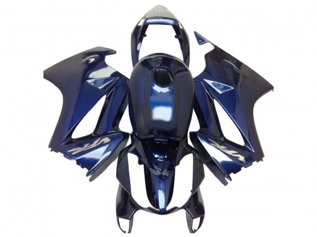 Bleu Foncé Carénage Moto Honda VFR 800 2002-2013