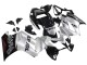 Argent Noir Brillant Repsol Carénage Moto Honda VFR 800 2002-2013