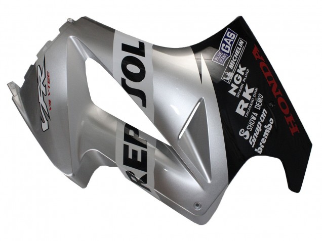 Argent Noir Brillant Repsol Carénage Moto Honda VFR 800 2002-2013