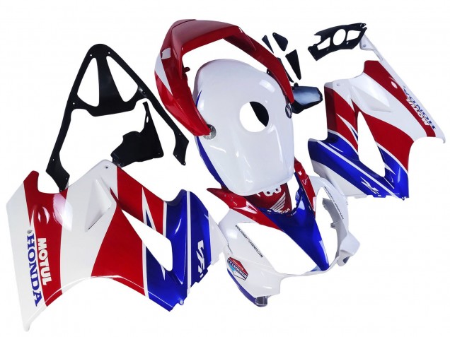 Blanc Rouge Bleu Motul Carénage Moto Honda VFR 800 2002-2013