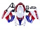 Blanc Rouge Bleu Motul Carénage Moto Honda VFR 800 2002-2013