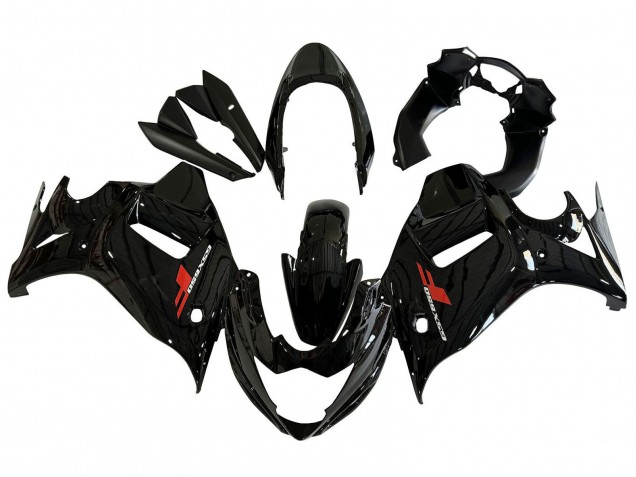 Noir Brillant Carénage Moto Suzuki GSX650F 2008-2013