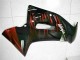 Noir Brillant Rouge Flamme Carénage Moto Kawasaki EX650 2006-2008