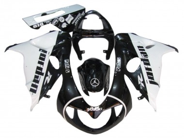 Noir Brillant Blanc Jordan Carénage Moto Suzuki TL1000R 1998-2003 Pas Chère