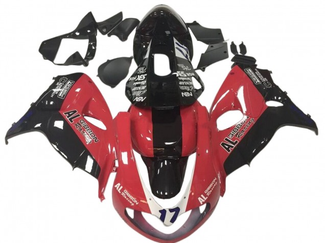 Rouge Noir Courses 17 Carénage Moto Suzuki TL1000R 1998-2003