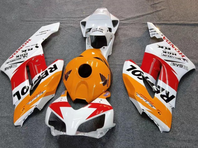 Blanc Orange Noir Rouge Repsol Carénage Moto Honda CBR1000RR 2004-2005