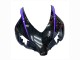 Noir Brillant Violet Bande Carénage Moto Honda CBR1000RR 2004-2005