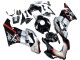 Argent Noir Brillant Rouge Bande Carénage Moto Honda CBR1000RR 2004-2005