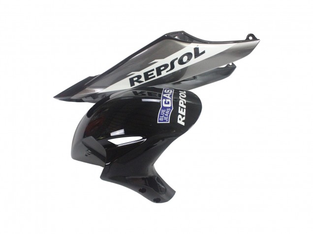Argent Blanc Noir Brillant Repsol Kits Carénages Moto Honda CBR1000RR 2004-2005