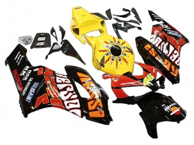 Jaune Orange Noir Brillant Repsol Rossi 46 Carénage Moto Honda CBR1000RR 2004-2005 Pas Chère