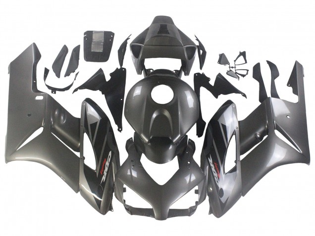 Gris Brillant Noir Brillant Carénage Moto Honda CBR1000RR 2004-2005