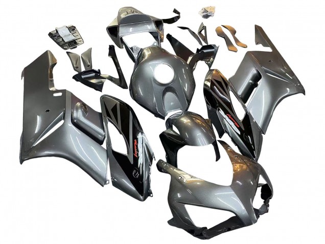Argent Noir Brillant Carénages Moto Honda CBR1000RR 2004-2005