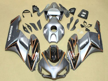 Argent Orange Noir Brillant Bande Carénage Moto Honda CBR1000RR 2004-2005 Pas Chère