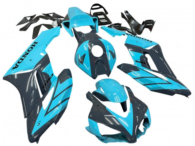 Bleu Clair Noir Brillant Carénage Moto Honda CBR1000RR 2004-2005