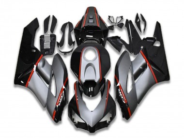 Gris Rouge Noir Brillant Carénage Moto Honda CBR1000RR 2004-2005 Pas Chère