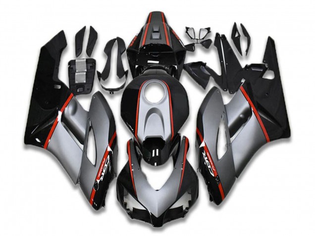 Gris Rouge Noir Brillant Carénage Moto Honda CBR1000RR 2004-2005