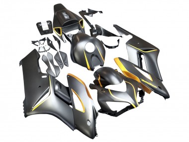 Gris Mat Or Carénage Moto Honda CBR1000RR 2004-2005 Pas Chère