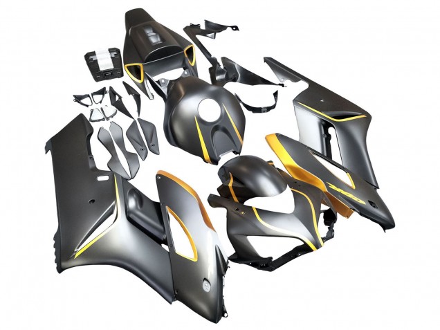 Gris Mat Or Carénage Moto Honda CBR1000RR 2004-2005