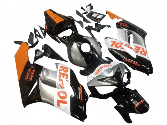 Orange Argent Noir Brillant Repsol Carénage Moto Honda CBR1000RR 2004-2005