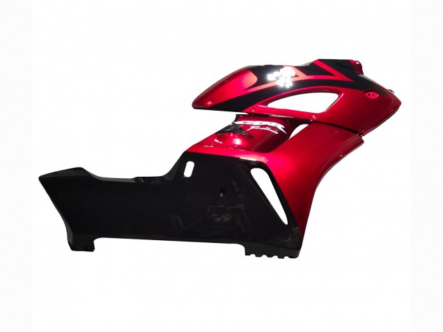 Rouge Noir Brillant Bande Carénage Moto Honda CBR1000RR 2004-2005