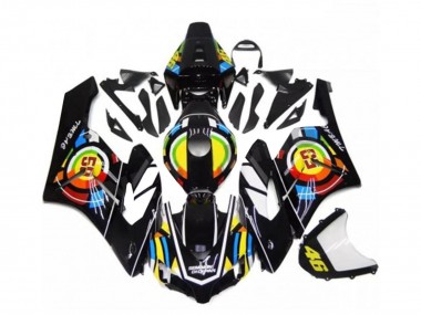 Noir Brillant Jaune Vert Rouge 46 Carénage Moto Honda CBR1000RR 2004-2005 Pas Chère