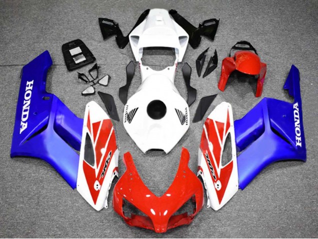 Blanc Rouge Bleu Carénages Moto Honda CBR1000RR 2004-2005