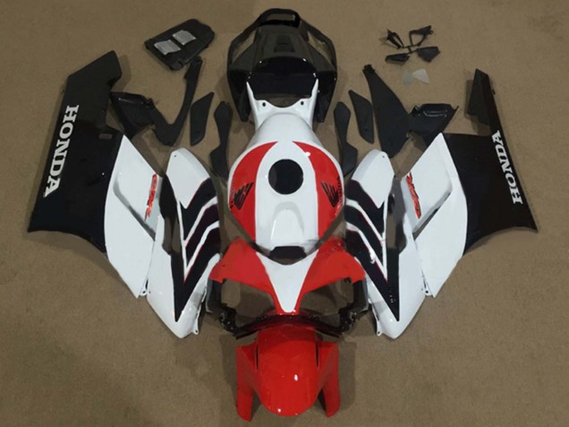 Blanc Rouge Noir Mat Carénages Moto Honda CBR1000RR 2004-2005