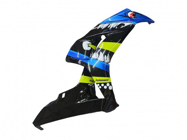 Bleu Fluorescent Vert Noir Brillant Requin 46 Carénage Moto Honda CBR1000RR 2006-2007