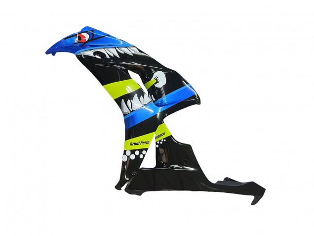 Bleu Fluorescent Vert Noir Brillant Requin 46 Carénage Moto Honda CBR1000RR 2006-2007