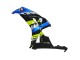 Bleu Fluorescent Vert Noir Brillant Requin 46 Carénage Moto Honda CBR1000RR 2006-2007
