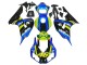 Bleu Fluorescent Vert Noir Brillant Requin 46 Carénage Moto Honda CBR1000RR 2006-2007