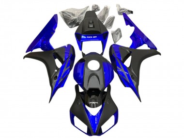 Bleu Noir Mat Carénage Moto Honda CBR1000RR 2006-2007 Pas Chère