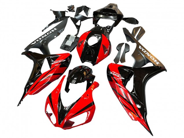 Bleu Noir Brillant Carénages Moto Honda CBR1000RR 2006-2007