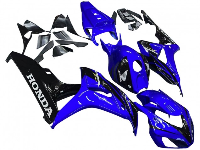 Bleu Noir Brillant Carénage Moto Honda CBR1000RR 2006-2007