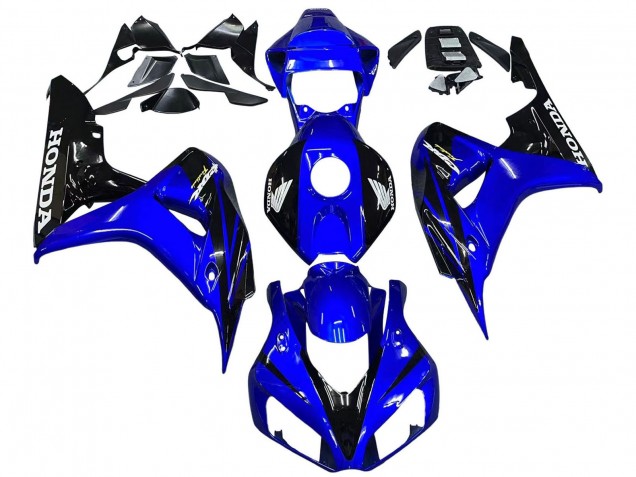 Bleu Noir Brillant Carénage Moto Honda CBR1000RR 2006-2007