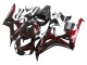 Noir Brillant Rouge Flamme Carénages Moto Honda CBR1000RR 2006-2007