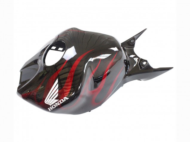 Noir Brillant Rouge Flamme Carénages Moto Honda CBR1000RR 2006-2007
