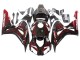 Noir Brillant Rouge Flamme Carénages Moto Honda CBR1000RR 2006-2007