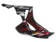 Noir Brillant Jaune Rouge Flamme Carénage Moto Honda CBR1000RR 2006-2007
