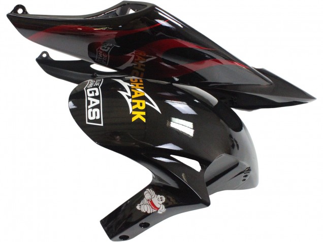 Noir Brillant Jaune Rouge Flamme Carénage Moto Honda CBR1000RR 2006-2007