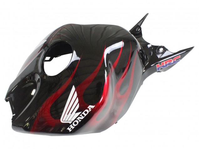 Noir Brillant Jaune Rouge Flamme Carénage Moto Honda CBR1000RR 2006-2007