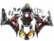 Noir Brillant Jaune Rouge Flamme Carénage Moto Honda CBR1000RR 2006-2007